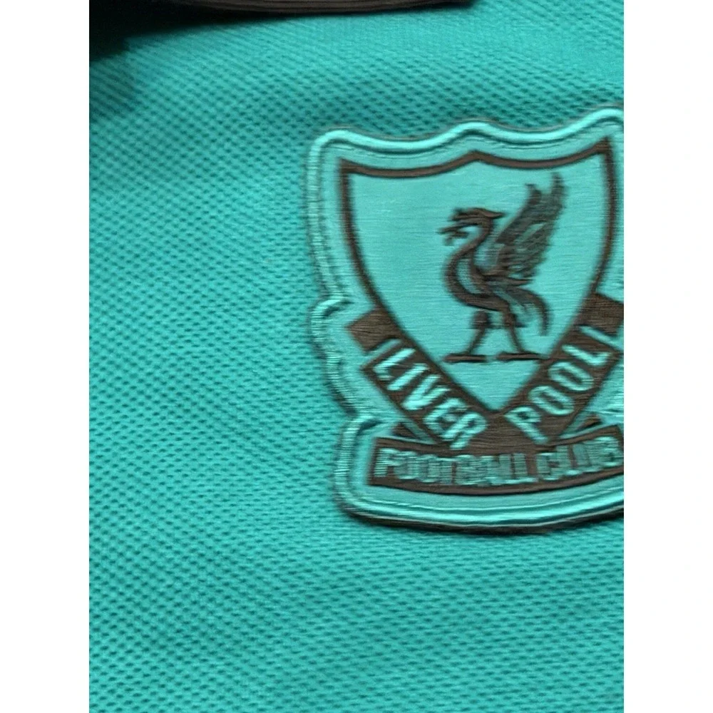 Adidas Liverpool FC Icon Polo Shirt Sea Green JW5471 Mens Medium NWT